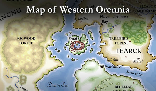 View the Map of Western Orennia